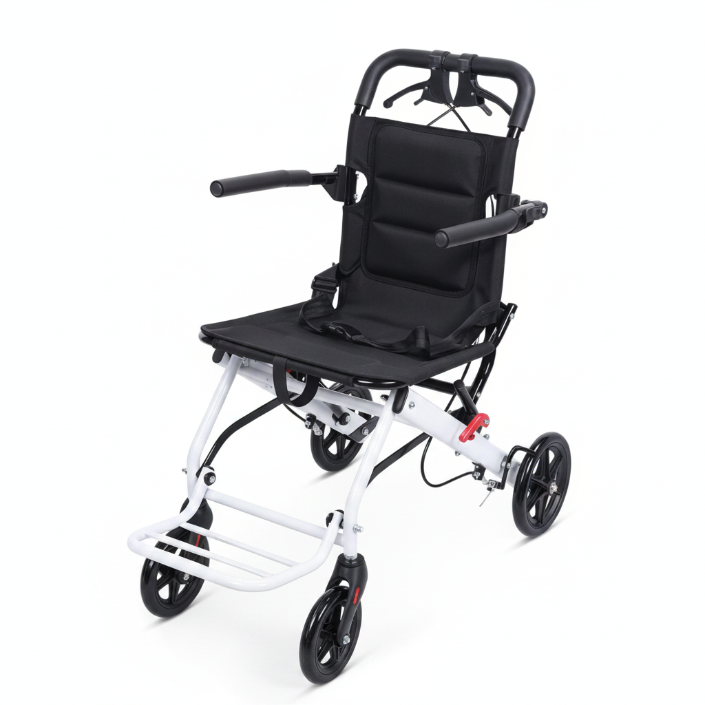Fauteuil roulant pliable ultraléger de transport Lèvia